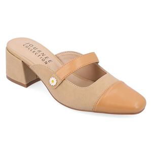 Туфли-мюли на блочном каблуке Dalla Journee, tan