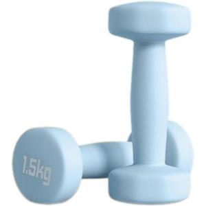 Гантели Kids' до 5 кг для комплексных фитнес-упражнений PVC, Iron LINING, синий