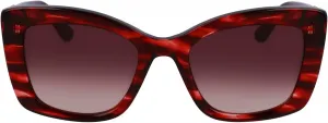 Женские прямоугольные солнцезащитные очки KARL LAGERFELD KL6139S, Striped Red