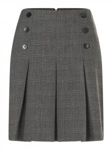 Короткая плиссированная юбка в клетку глен-клет из эластичной ткани двухцветного цвета More & More