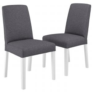 Стул BERGMUND IKEA, цвет white/gunnared medium grey
