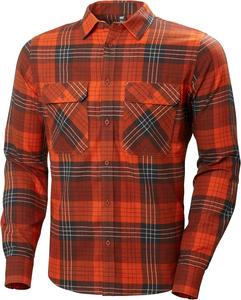 Рубашка Helly-Hansen Lokka Flannel LS - мужская, легкая, с длинным рукавом, классический крой, дышащая и теплая, повседневная одежда для активного отдыха Helly Hansen, 301 Iron Oxide Plaid