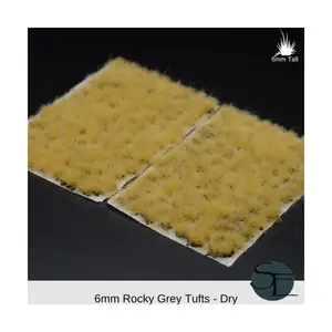 Сухой Rocky Grey — естественная планировка, Standard Self-Adhesive Tufts (6mm)