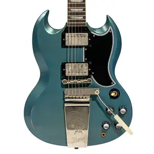Gibson Custom 1964 SG Standard Reissue Murphy Lab, светлый состаренный антиквариат, цвет Пелхэм Блю