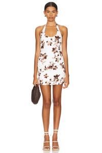 Платье-Мини pauline с бретелью через шею Bec + Bridge, мультиколор