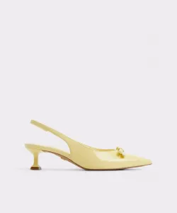 Женские туфли-лодочки из кожи с острым носком Aldo, желтый