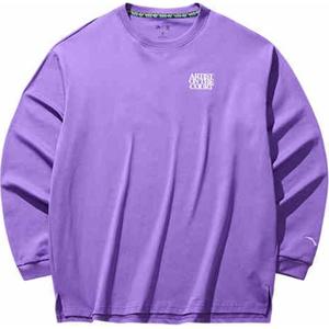 Футболка баскетбольной коллекции Unisex флуоресцентного виноградного пурпурного цвета Anta