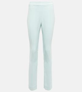 Узкие креповые брюки с высокой талией Proenza Schouler, Pale Blue