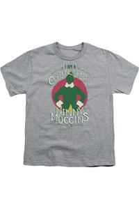 Футболка Elf Cotton с короткими рукавами для детей Gildan, Athletic Heather