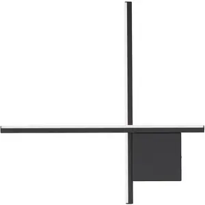 Настенный светильник CROSS LED-модуль 1 шт. Теплый белый Nova Luce, черный