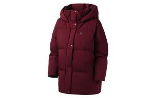 Adidas Темно-красно-фиолетовая зимняя куртка-пуховик для женщин, Dark Reddish Purple