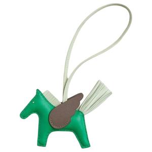 HERMES Кожаный кулон для женщин Green