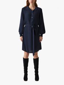 Платье-рубашка с поясом James Lakeland, темно-синий