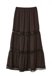 Однотонная юбка-колокол Calliope, Cioccolato Scuro