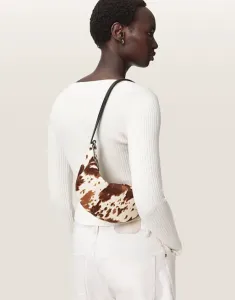 Сумка на плечо AllSaints Luna с коровьим принтом