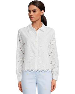 Топ Lilly Pulitzer Singrid Eyelet Top, цвет Resort White Beach Haven Eyelet