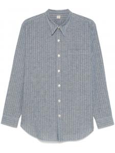 TAIGA TAKAHASHI рубашка в полоску, синий