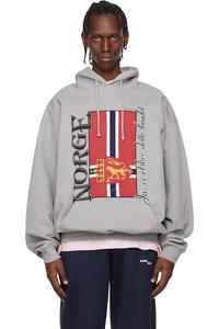 Vetements Серая туристическая толстовка с надписью «Норвегия»