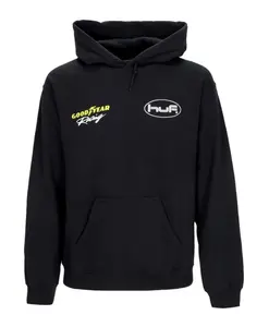 Черная толстовка Goodyear с капюшоном и карманом-кенгуру. Huf, черный