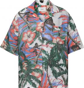 Рубашка Rhude Le Fleur Linen 'Multicolor', разноцветный