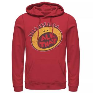 Мужская худи с графическим рисунком All That Classic Vintage Face Logo Title, красный Nickelodeon, красный