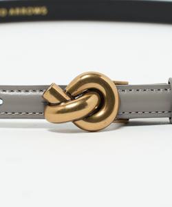 Ремень с пряжкой и узлом United Arrows, цвет Md.Gray