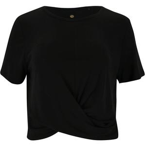 Футболка diamy с укороченной футболкой из микрофибры Athlecia, черный