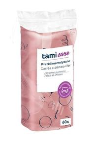 Квадратные подушечки для снятия макияжа, 60 шт. Tami