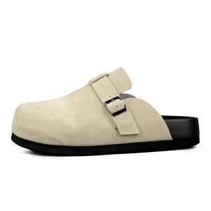 Износостойкие противоскользящие тапочки с закрытым носком Unisex Y6T, коричневый