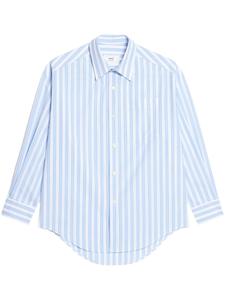 Рубашка в полоску AMI Paris, синий