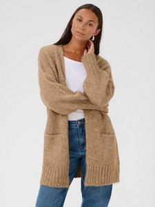 Кардиган Katrina Loose Fit из смесовой шерсти удлиненный KAFFE, Toasted Coconut