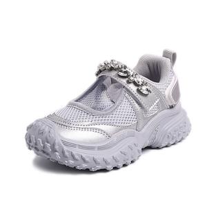 Нескользящие, износостойкие, дышащие низкие детские кроссовки для повседневной носки RHOBESAM, экрю