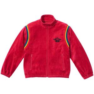 Куртка Supreme x Hysteric Glamour Velour Track Jacket 'Dusty Red', красный