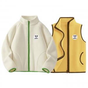 Детский спортивный комплект Casual Sportswear 2 Piece Set Disney, [Thickened Thermal]Dichi Round Hook-and-Loop K светло- белый/Dichi Round Hook-and-Loop K желтый