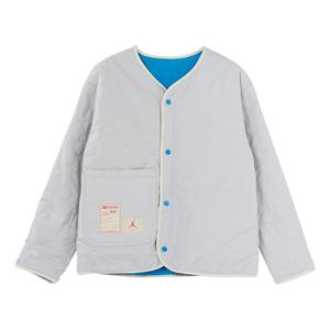Куртка Air Jordan x union Crossover Solid Color Printing Logo reversible Long Sleeves Jacket Asia Edition Blue / Gray, синий