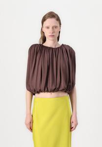 Топ ALDA DRAPED CROPPED Malina, коричневый