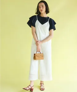 Вышитый кружевной комбинезон Suite, цвет Ivory [002]