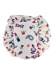 Intirilife Косметичка One Step с завязками, цвет CREME GIRLY MOTIF