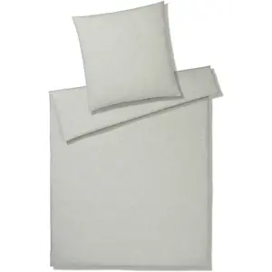 Элегантное постельное белье» «Бриз» в размере. 135х200 или 155х220 см", постельное белье полульняное, постельное белье на молнии Elegante, цвет kreide