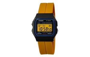 CASIO Кварцевые часы Retrofit Series с силиконовым ремешком, мужские часы с черным циферблатом