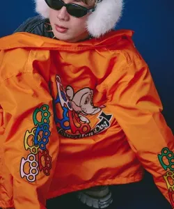 Куртка-бомбер GALFY American HERTS (мужская) Select Brands, цвет Orange