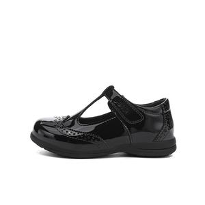 Нескользящие, устойчивые к истиранию, увеличивающие рост, низкие кожаные туфли для детей Jeep, черный