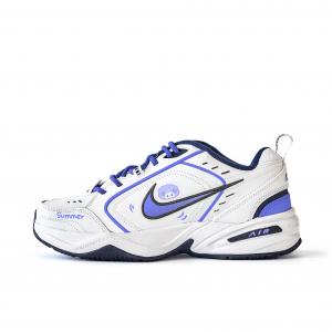 Nike Кроссовки Air Monarch 4 The Dark Clouds Disperse. Anti Slip Wear Resistant Low Top Chunky Sneakers Unisex White Purple