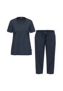 Пижама из органического хлопка с короткими рукавами AMMANN, цвет Nightblue