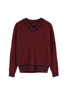 Свитер Polo Club, бордовый