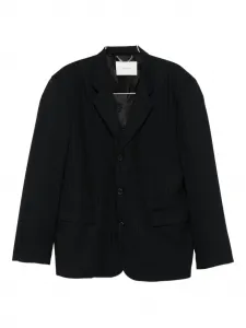 Пиджак в тонкую полоску с тремя пуговицами Second/Layer, серый