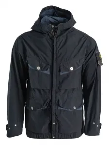 Куртка с капюшоном и карманами Stone Island, синий