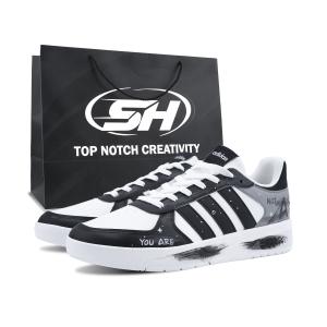 Courtbeat Hobo Planet, специальная сумка для покупок с амортизацией, устойчивостью к истиранию и поддержкой, низкие кроссовки для скейтбординга Adidas Neo, черный белый серый