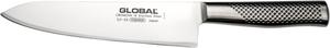Global 21 см кованый тяжелый поварской нож - японская нержавеющая сталь, лезвие бритвенной остроты, сделано в Японии, GF-33, серебряный