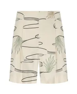 Бермудские шорты Agito бежевого и черного цвета. Max Mara, бежевый